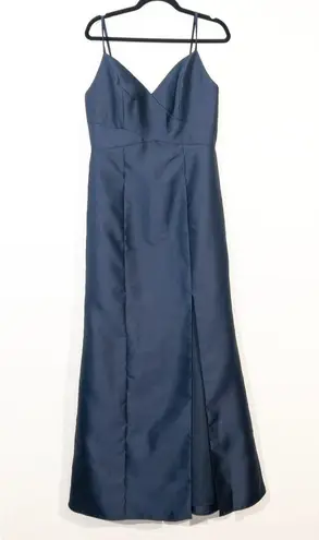 Alfred Sung NWT  Midnight Navy Spaghetti Strap Mermaid Dress Size 12