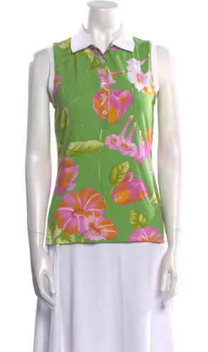 Bogner | M | Top Tank Polo Floral Print V