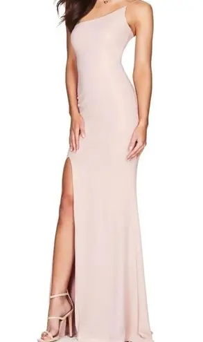 Nookie Pink One-Shoulder Maxi Dress NWT