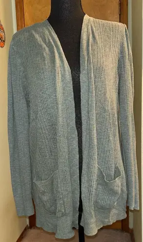 Love Ellie sage green open front cardigan sweater with pockets size XL