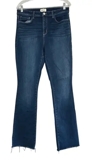 L'Agence ruth jeans high rise straight leg women's 32 classic minimal basic