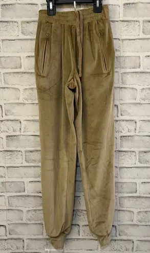 SKIMS Women’s gold velour super soft drawstring jogger sweatpants XXS