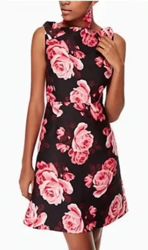 KATE SPADE New York Dress Sz 8 Rambling Roses Floral Bow Strap A