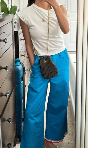 Vivienne Westwood NWOT Authentic black in tiger chain purse/wallet