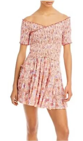Poupette St. Barth Soledad Mini Dress size M NWT Smocked Off