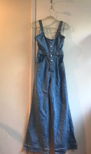 Finders Keepers Mia Denim Jumpsuit Blue Size XS 70 68 Off Retail From Rachel