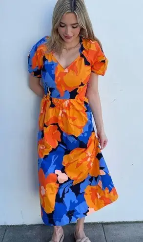 ZARA NWT Tabitha brown midi dress sz L