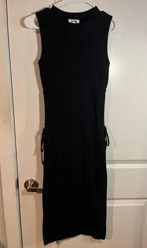 The Future Collective Black Sweater Ribbed Stretch Dress ReeseBlutstein Size XXS
