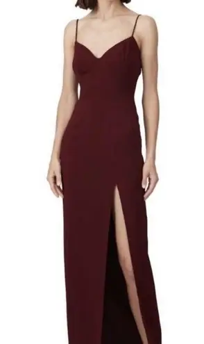 NWT Jay Godfrey Harrah Prom Bridesmaid Dress In Wine Maroon Size 8 Red