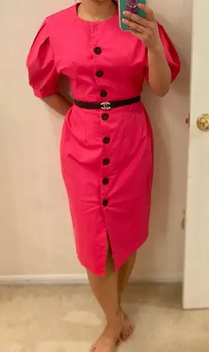 Bright pink dress. Fits S Size XS