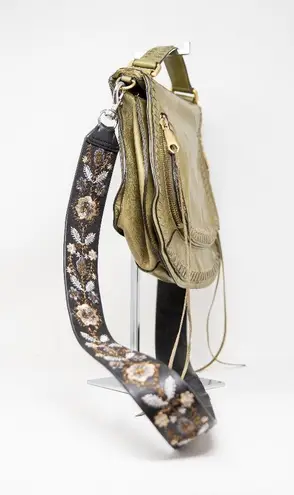 Rebecca Minkoff Vanity Genuine Leather Floral Flower Embroidered Crossbody Purse