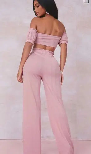 SheIn Pink Two Piece  Set