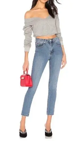 superdown NWT  x Revolve Mid Rise Jeans in Medium Wash