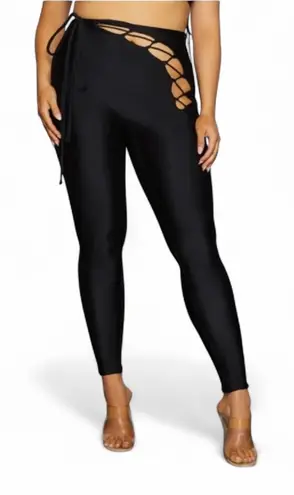 SKIMS ✨ Cutout Lace Up Legging in Onyx NWT Size Medium