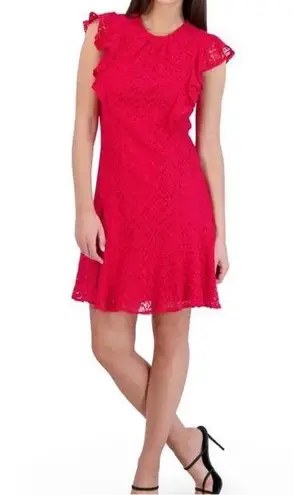 Julia Jordan Red Ruffled Mini Dress