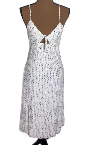 La Ligne Stars and Stripe tie dress white midi size XS
