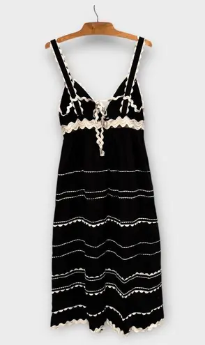 Sea New York Black Ryleigh Ric Rac Sleeveless Dress Size 6