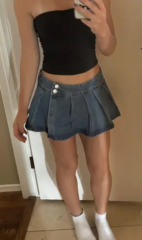 Cider jean skirt