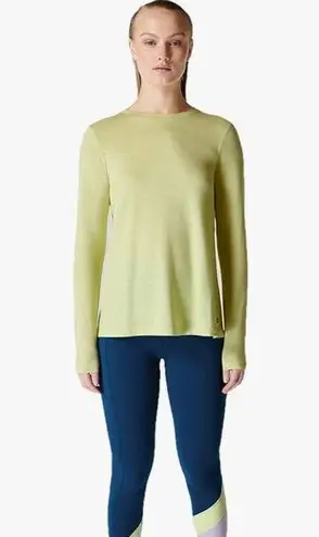 Sweaty Betty Women's Focus Training Long Sleeve Crewneck T-Shirt Green Size L