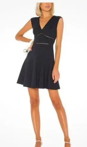 Rebecca Taylor rent the runway Blue Sleeveless V-Neck Fit and Flare Mini Dress