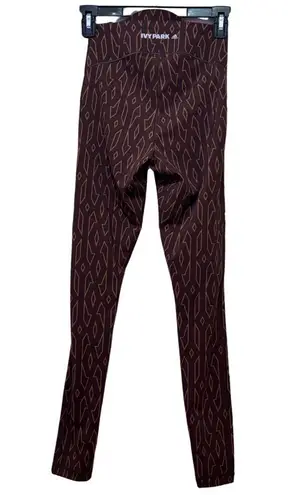 Ivy Park Adidas x Icy Park Monogram Sheer Panel Tights in Wild Brown