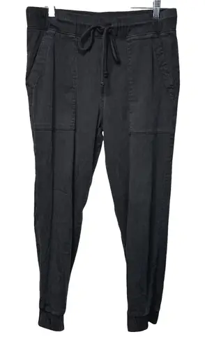 Bella Dahl Jogger Pants Women M Black Tencel Drawstring Utility Ankle Neutral