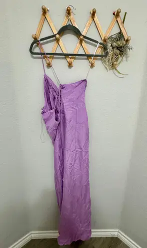 Suboo Purple Slit Maxi Dress L Size L