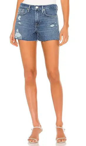 Frame le brigette distressed cut off light wash   sustainable cotton shorts