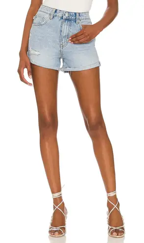 Lovers + Friends Revolve  Jamie High Rise Cuffed Jean Denim‎ Short Size 27 NWT - Image 1