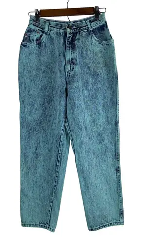 Gitano Vintage Women's 14 Short Blue Teal Denim Jeans High Rise Straight