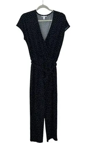 Popsugar Black & White Polka Dot Romper Long Jumpsuit Pop Sugar Women’s Size Small Style!