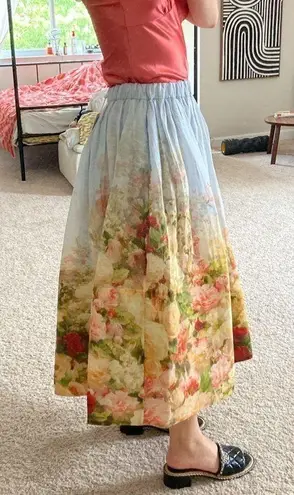 Zimmermann art midi skirt. Xs