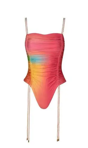 Baobab Ancla One Piece Bathing Suit Multicolor Salpicón Womens Size XS Pink