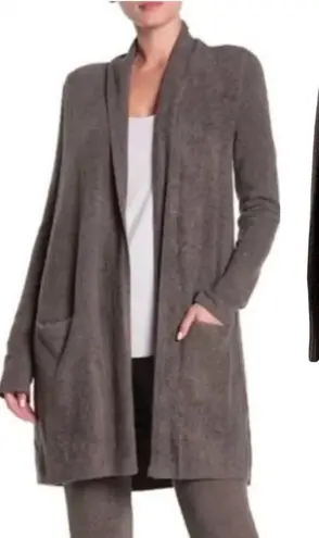 Barefoot Dreams CozyChic Lite Knit Long Open Cardigan Petite Plus Size 2X