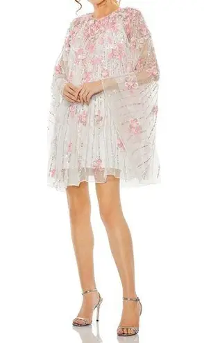 Mac Duggal Ivory High Neck Embellished Trapeze Dress 5917 Women’s Sz 6 NWT