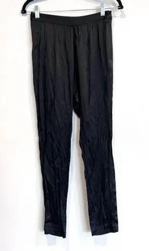 Steven Alan Women's Work Pants Trousers Side Zip Pockets Viscose Black Size 0 XS