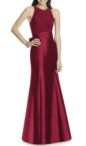 Alfred Sung Jersey Bodice Mikado Trumpet Gown 2