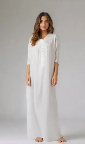 NEW Vintage Barbizon nursing gown • maternity • embroidered flowers • deadstock Size XL