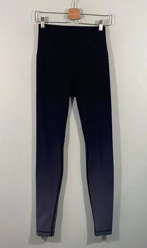 Lululemon Women Black Ombre High Rise Wunder Under Leggings Size 6