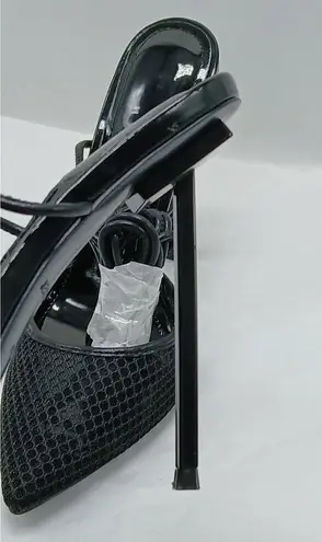 Jessica Rich Lace Up Pumps Women's 37 Black Pointed Toe Whimsygoth Shoes Sandals Size 6.5