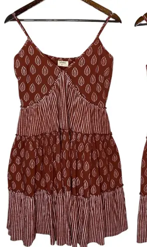Talisman Babydoll Dress Brown Size M