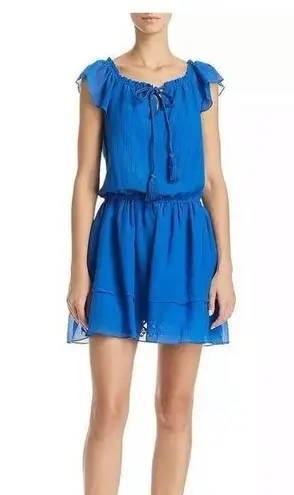 Kobi Halperin Cobalt blue "Darcie" dress silk cotton blend size XS