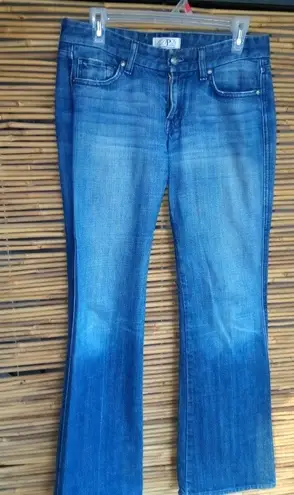 DPD 31x33 Deluxe Premium Denim Fleur de Lis Stitched Pocket Jeans Blue Size 31