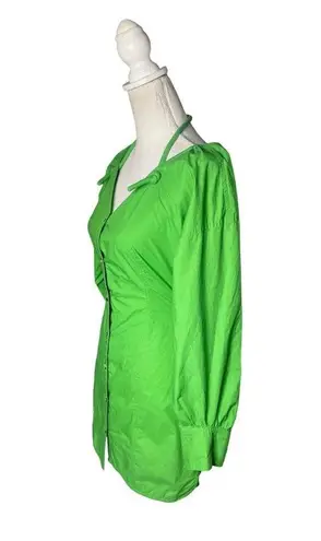 Nanushka Alyssa Mini Dress Green Womens Size XS