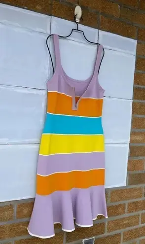 Tanya Taylor Noreen Colorblock Dress large