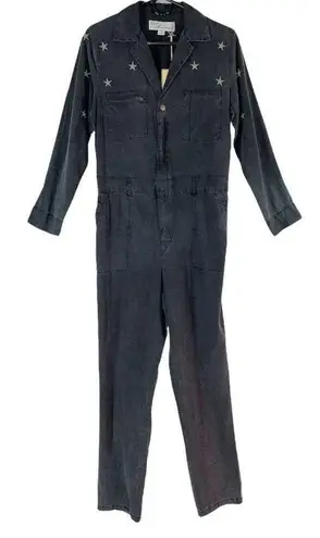 Vintage Havana Grey Star Jumpsuit Coveralls size Small NEW