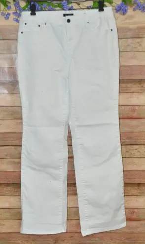 Needle & Cloth Ladies White Denim Jeans Size 14 Slim Boot