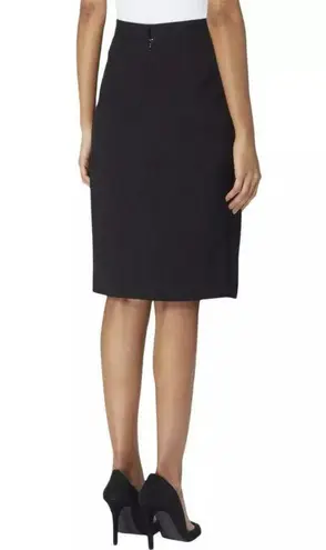 Tahari Black Pencil Above the Knee Mini Skirt Size 6 NWT Perfect for Work Office
