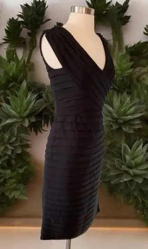 XScape Bandage Bodycon Pleated Sheath Midi Dress By