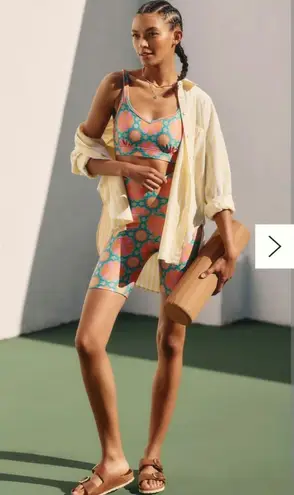 Beyond Yoga  High-Waisted Floral Biker Shorts Size: XL - Image 1